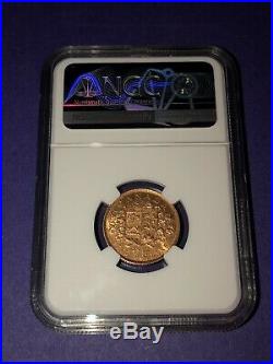 1912 Gold Canada $5 Dollar King George V Coin Ngc About Uncirculated Au 58