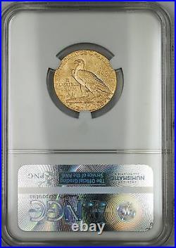 1912-S Five Dollar $5 Indian Half Eagle Gold Coin NGC AU-58