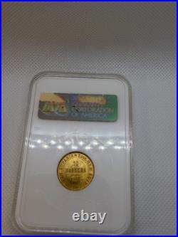 1913 10 Markkaa Gold Coin NGC MS66 Old Fatty Holder Nicholas II Finland