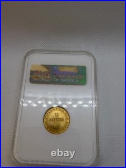 1913 10 Markkaa Gold Coin NGC MS66 Old Fatty Holder Nicholas II Finland