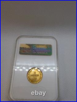 1913 10 Markkaa Gold Coin NGC MS66 Old Fatty Holder Nicholas II Finland