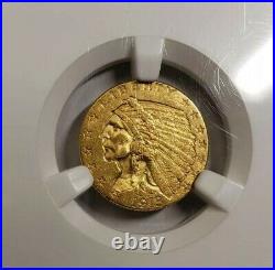 1913 $ 2.50 Gold Indian Head Quarter Eagle NGC MS62