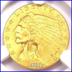 1913 Indian Gold Quarter Eagle $2.50 Coin NGC Uncirculated Details (UNC MS)