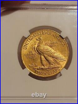 1913 NGC MS62 $10 Ten Dollar Gold Indian Head Coin PQ+++