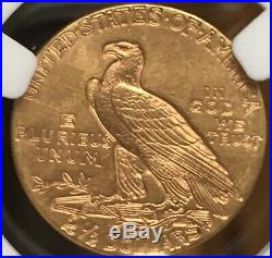 1913 Us $2.5 Indian Head Gold Quarter Eagle Ms61 Ngc