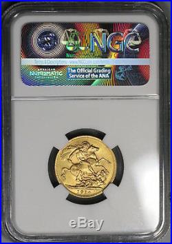 1914 NGC MS 62 Gold Sovereign Great Britain St George Pound Coin (19013001C)