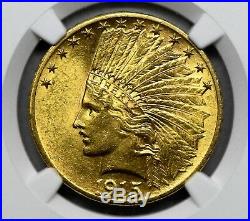 1915 $10 Indian Head Eagle Gold Coin Certified NGC UNC. Details Graded