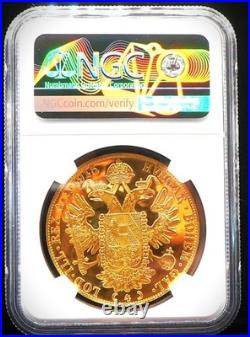 1915 AUSTRIA 4 Ducat. 4438 oz Gold RESTRIKE NGC MS64