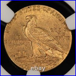 1915 G$2.50 Indian Head Gold Quarter Eagle NGC MS 62 VIDEO SKU-G5803