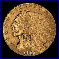 1915 G$2.50 Indian Head Gold Quarter Eagle NGC MS 62 VIDEO SKU-G5803