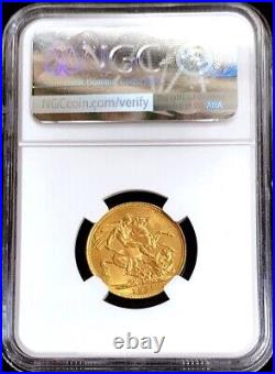 1915 Gold 1 Sov Great Britain 1 Sovereign King George V Coin Ngc Ms-64 Uk