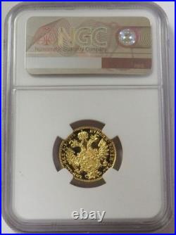 1915 Gold Austria Prooflike Ducat Franz Joseph Coin Ngc Mint State 68