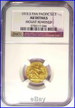 1915-S Panama Pacific Gold Quarter Eagle ($2.50 Coin) NGC AU Details
