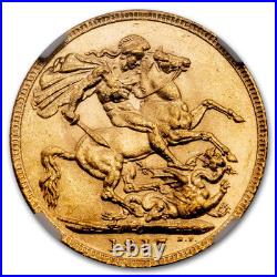 1917-C Canada Gold Sovereign MS-61 NGC