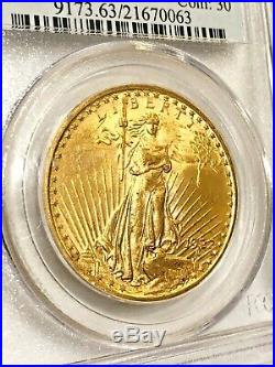1922 Saint-Gaudens Double Eagle $20 Gold Coin PCGS MS 63 Rare Amazing Luster