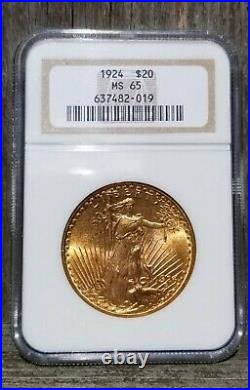1924 $20 St. Gaudens Gold Double Eagle MS-65 NGC SKU# 637482 Precious Coin