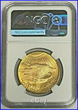1924 MS 63 NGC Gold Saint Gaudens $20 Dollar U. S. Mint Coin