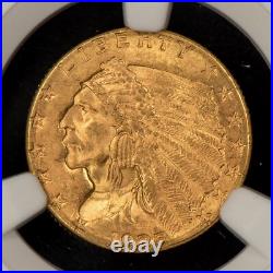 1925-D G$2.50 Indian Head Gold Quarter Eagle PQ Blazer NGC MS 64 SKU-G4077