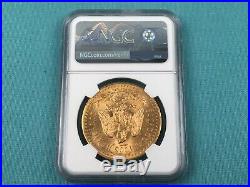 1925 Mexico 50 Peso Gold Centenario Coin MS62+ NGC KM-481