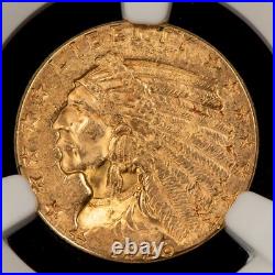 1926 G$2.50 Indian Head Gold Quarter Eagle Strong Luster NGC MS 61 G5109