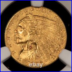 1927 G$2.50 Indian Head Gold Quarter Eagle NGC MS 62 SKU-G2521