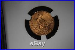 1927 NGC MS 64 Gold Quarter Eagle $2.50 CAC Certified Coin