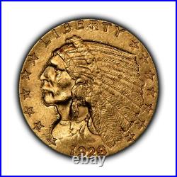 1928 G$2.50 Indian Head Gold Quarter Eagle Frosty BU NGC MS 63 SKU-G4885