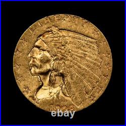 1928 G$2.50 Indian Head Gold Quarter Eagle Frosty BU NGC MS 63 SKU-G4885