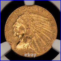 1928 G$2.50 Indian Head Gold Quarter Eagle Luster NGC MS 62 SKU-G5443
