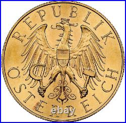 1930 Austria GOLD 25 Schilling NGC PL-64 0.1702 Troy Ounce AGW