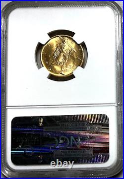 1931 R IX Italy Gold 20 Lire NGC MS64