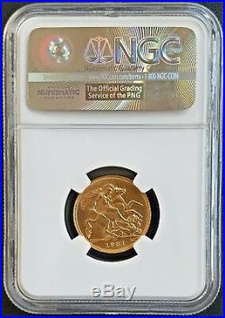 1931 South Africa Gold Sovereign NGC MS62 Uncirculated Unc Coin