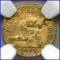 1932 1/2 California Fractional Gold / LA Olympics, Sprinter / NGC MS64 LR7