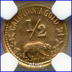1932 1/2 California Gold Token / LA Olympics, Sprinter / NGC MS66