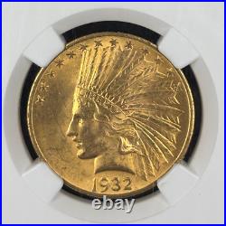 1932 Indian Head Gold Eagle Coin NGC MS64 pre33 gold 1932 Indian Head Gold Eagle Coin NGC MS64 pre33 gold