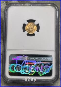 1945 Mexico 2 Pesos Brilliant Uncirculated Gold Coin NGC MS67 Lustrous Coin
