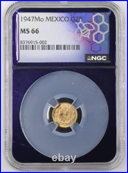 1947 Gold Dos Peso Mexican Coin, Rare, Ngc Gem Ms 65 Rare 25,000 Minted 1947 Gold Dos Peso Mexican Coin, Rare, Ngc Gem Ms 65 Rare 25,000 Minted