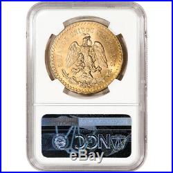 1947 Mexico Gold 50 Pesos Restrike NGC MS65