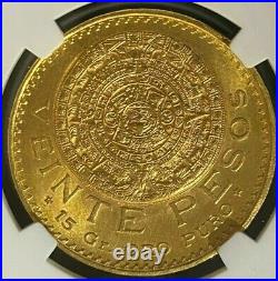 1959 MS63 Mexico 20 Pesos Gold Coin