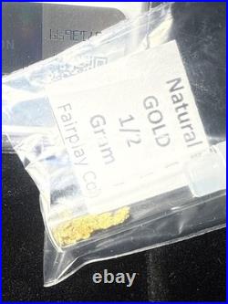 1960 Roosevelt Dime PF69 And 1/2 Gram Of Natural Gold Nuggets