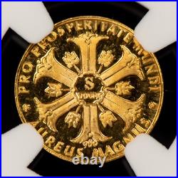 1963 Germany 1/2 Ducat Aureus Magnus Kennedy Gold Proof NGC PF 65.056 AGW G5125 1963 Germany 1/2 Ducat Aureus Magnus Kennedy Gold Proof NGC PF 65.056 AGW G5125