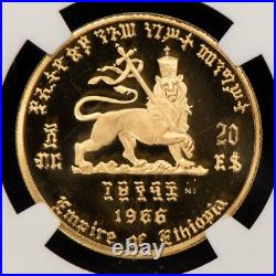 1966 NI Ethiopia $20 Gold Coin Emperor Birth Reign NGC PF 68.2315 AGW G4950 1966 NI Ethiopia $20 Gold Coin Emperor Birth Reign NGC PF 68.2315 AGW G4950