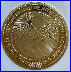 1970 Central America Gold 50 Pesos NGC Proof 67 Ultra Cameo. Low mintage