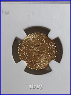 1972 Turkey 25 Kurus Monnaie de Luxe Gold Coin NGC MS-65 High Grade