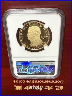1973 Haiti Gold 1000 Gourdes Jean Claude Duvalier PF-69 NGC