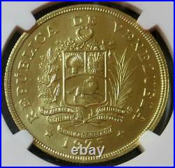 1975 Gold Venezuela 1000 Bolivares Wwc Rock Bird Ngc Mint State 66