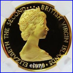 1979 Gold British Virgin Is 7.1 Grams $100 Sir Francis Drake Ngc Proof 69 Uc
