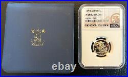 1979 Gold Proof Sovereign coin. First Proof of Elizabeth II. NGC PF69 UC