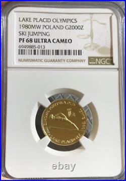1980 Poland Gold 2000z Lake Placid Olympics Ngc Pf68 Ulca 1980 Poland Gold 2000z Lake Placid Olympics Ngc Pf68 Ulca