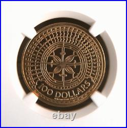 1980 Solomon Islands Gold 100 Dollar Coin Native Art NGC PF 69 ULTRA CAMEO